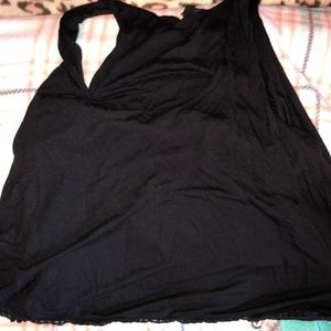 A black crop top.